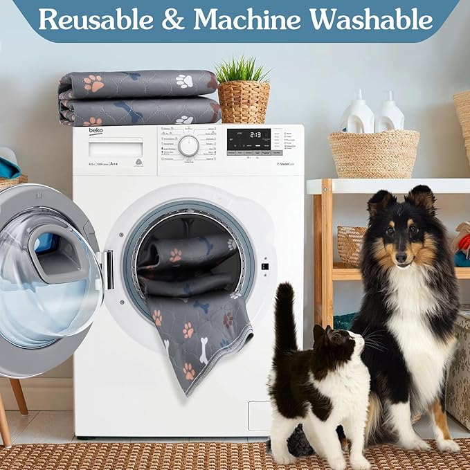 Washable Pee Pads for Dogs, Fast Absorbent Dog Pee Pads for Crate Pet Training - Image 3