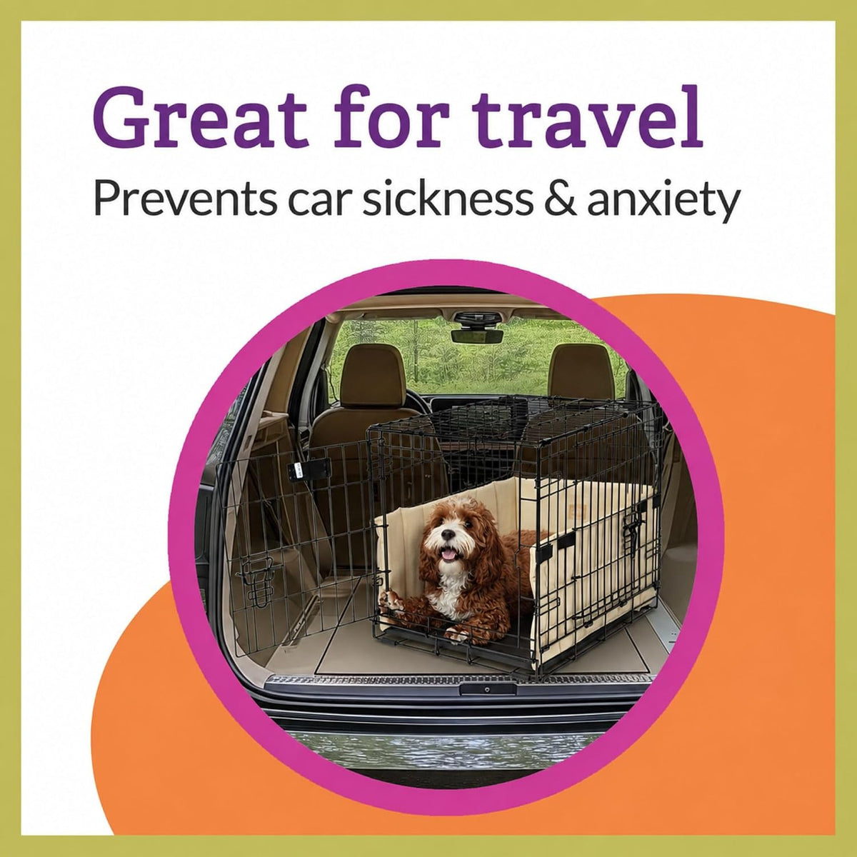 Pet Dreams Dog Crate Bumper - Patented Comfy Liner & Dog Tail Protector for Inside Crate, Fits iCrate Cages 18, 24, 30, 36, 42, 48 Inches (Pink, Medium, 30")