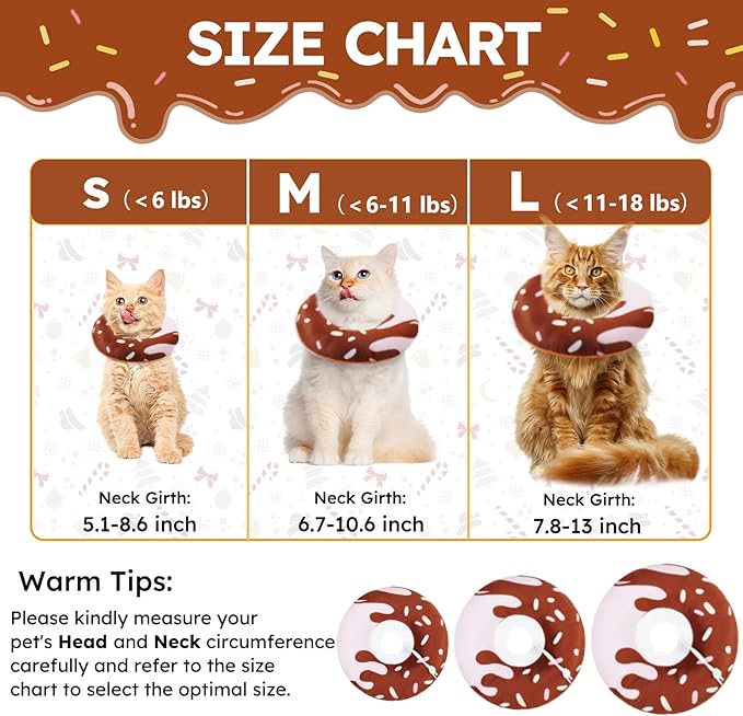Cat Cone Collar Soft, Cat Recovery Collars - Image 2