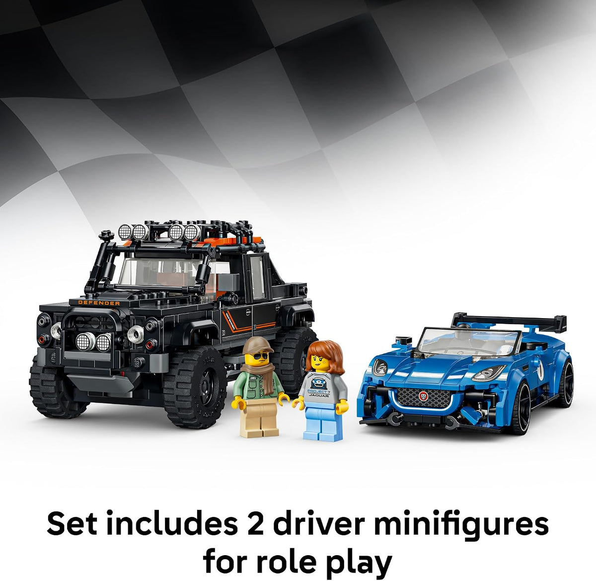 LEGO Speed Champions Jaguar Project 7 & Land Rover Defender 77264