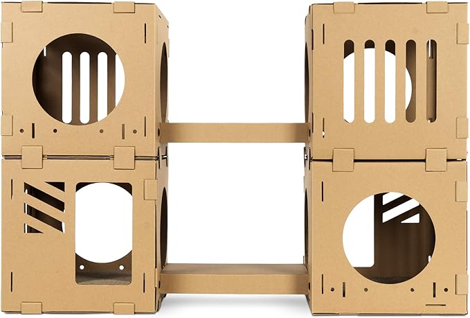 Navaris Modular Cardboard Cat House - Image 8
