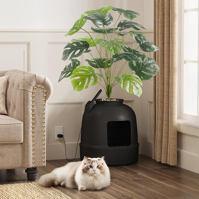 Lifewit Cat Litter Box, Hidden Enclosure Litter Tray - Image 8