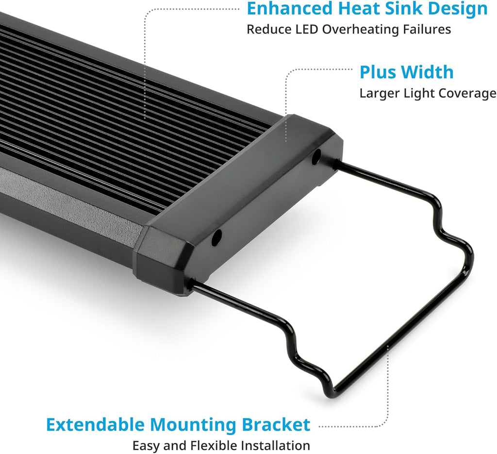 NICREW ClassicLED Plus LED Aquarium Light, 10W, for 12 to 18 Inch Fish Tank