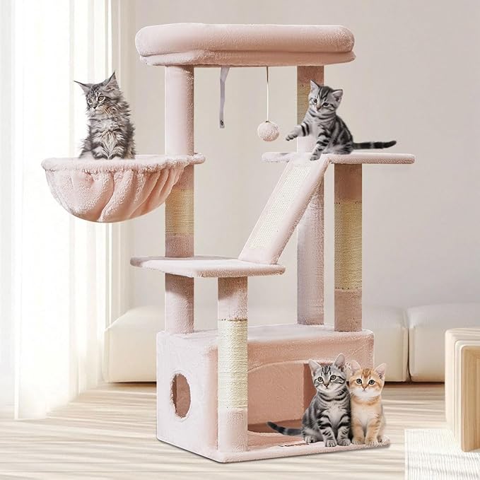 Taoqimiao Cat Tree, 38.5-Inch Cat Tower - Image 8
