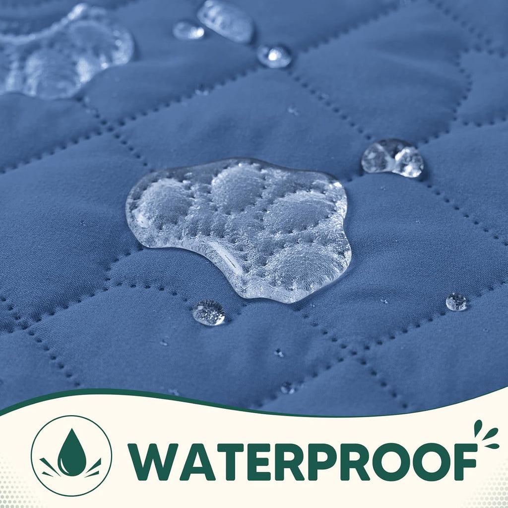 PAWFINITY Waterproof Bed Cover for Dogs, Pet Blanket for Mattress Washable