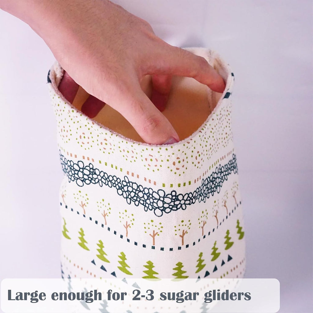 Sugar Glider Sleeping Pouch,Large 7.9'*9.8' Cage Hanging Bag,Breathable Cage Accessories & Toys for Sugar Gliders,Rats,Ferrets, Hamsters, Sack Swing Hanging Bed for Gliders Rat Hedgehog Hamster