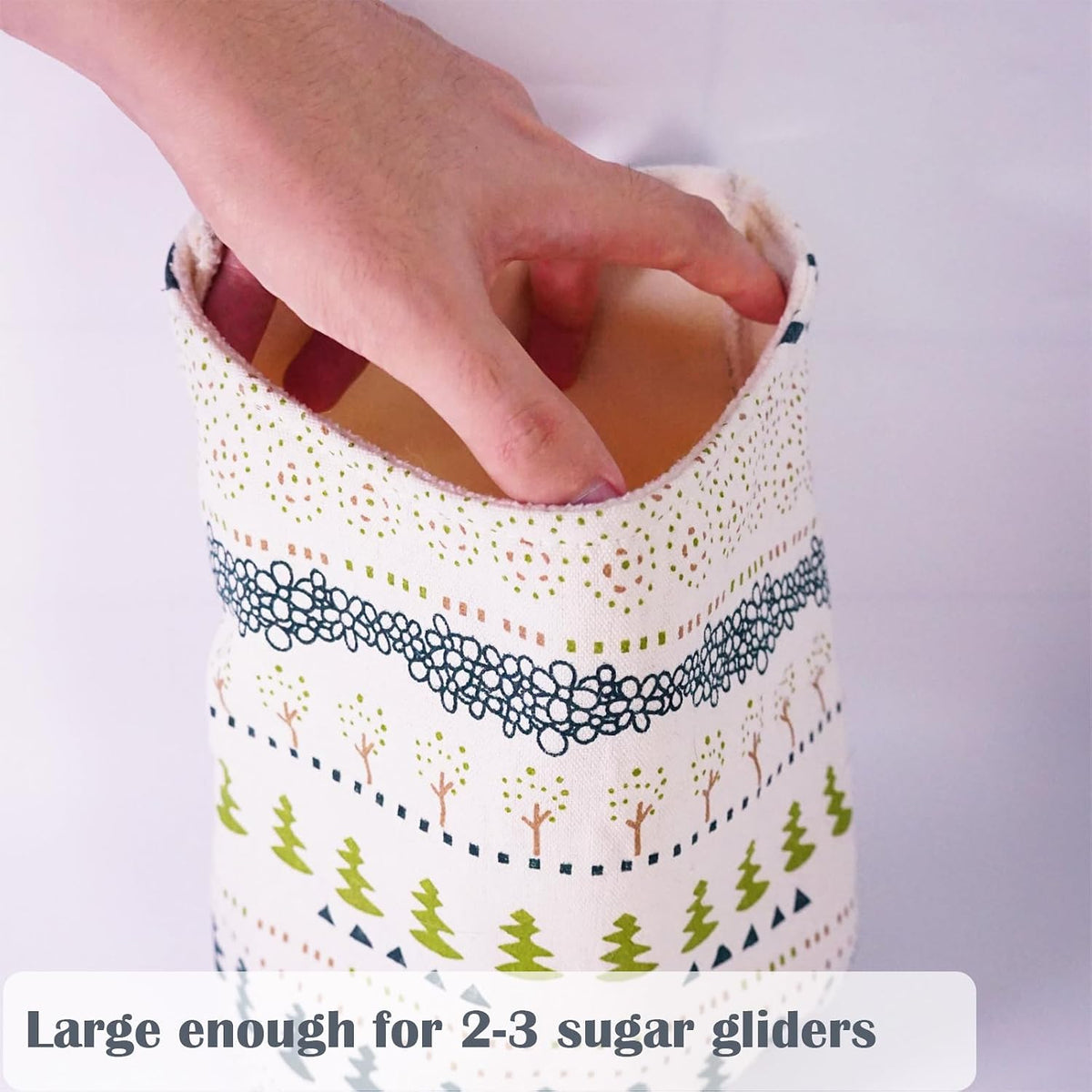 Sugar Glider Sleeping Pouch,Large 7.9'*9.8' Cage Hanging Bag,Breathable Cage Accessories & Toys for Sugar Gliders,Rats,Ferrets, Hamsters, Sack Swing Hanging Bed for Gliders Rat Hedgehog Hamster