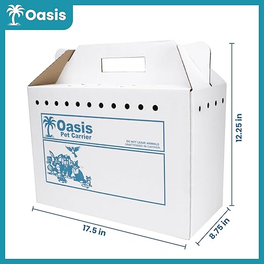 Disposable Cardboard Pet Carrier 12/Case | Sturdy Corrugated Cardboard Carrier - Image 4