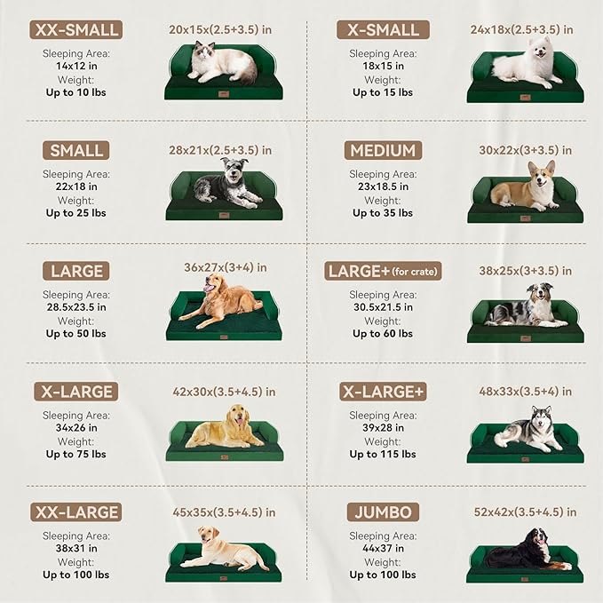 Large Dog Bed Orthopedic Washable: Beds Bolster - Image 2