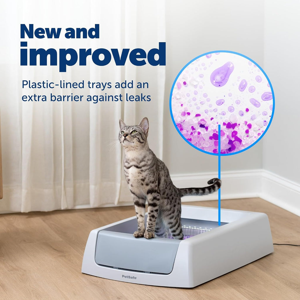 PetSafe ScoopFree Disposable Crystal Cat Litter Trays, Lavender, 2-Pack