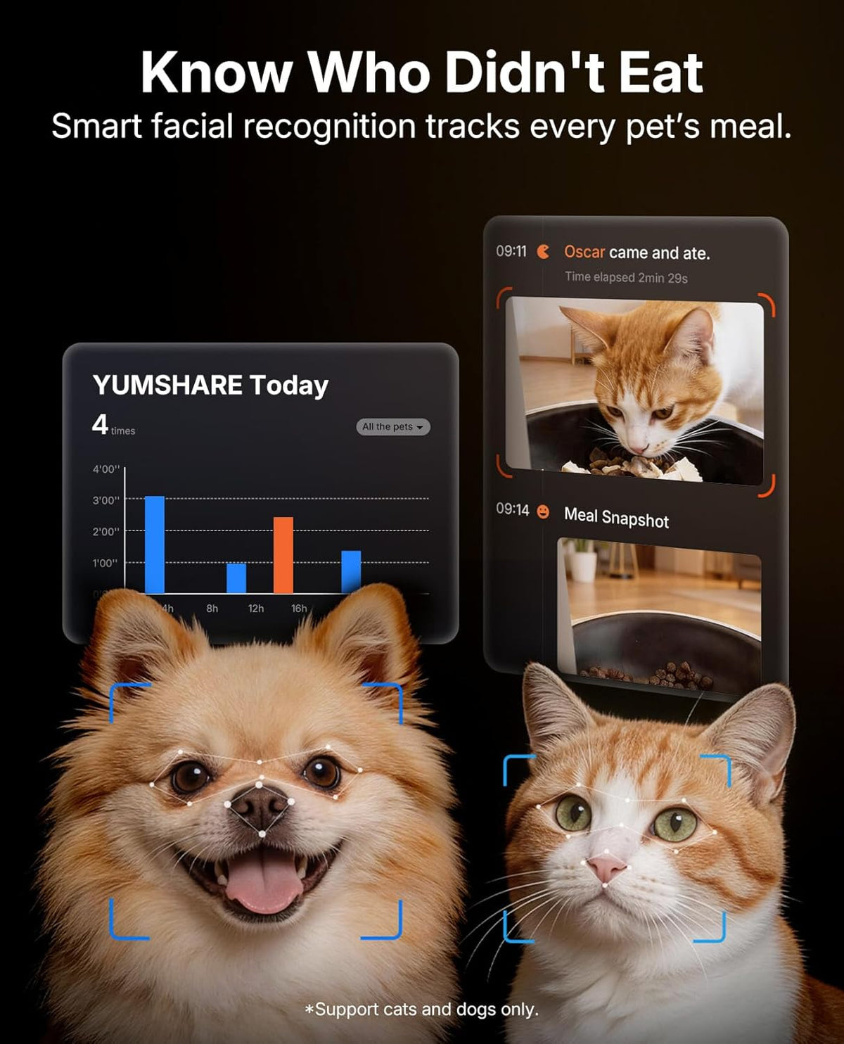 PETKIT Automatic Cat Feeder with Camera, Upgraded Multi-Cat Recognition, 2.4G&5G WiFi Pet Feeder with Freshness Preservation,3L Timed Food Dispenser with Low Food Sensor,Night Vision Motion Capturing