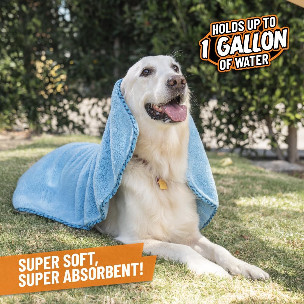 Chemical Guys, Furrocious Super Absorbent Pet Drying Towel, Blue, 25 x 36