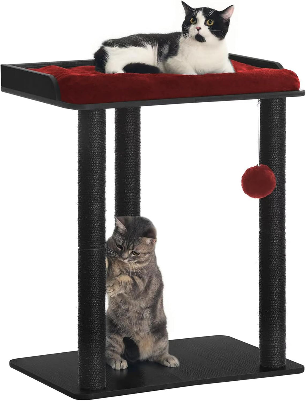 FourFurPets Modern Cat Tree for Large Cats, Full Sisal Cat Scratching Post