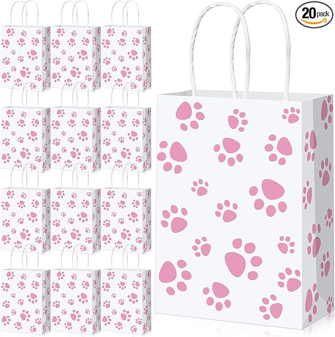 Blulu 20 Pcs Puppy Dog Paw Gift Bags by Blulu