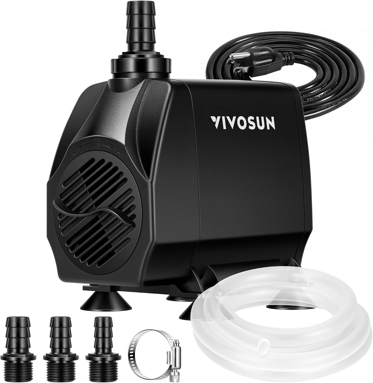 VIVOSUN 480GPH Submersible Water Pump, Fountain Pump with 7.2ft High Lift