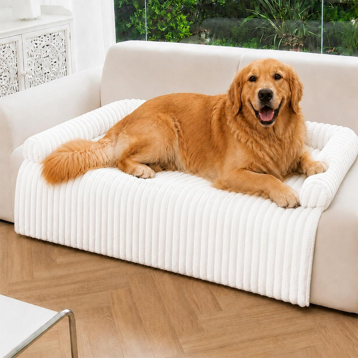 Deep Dream Waterproof Dog Couch Bed/Mat for Large Dogs with Removable Cover
