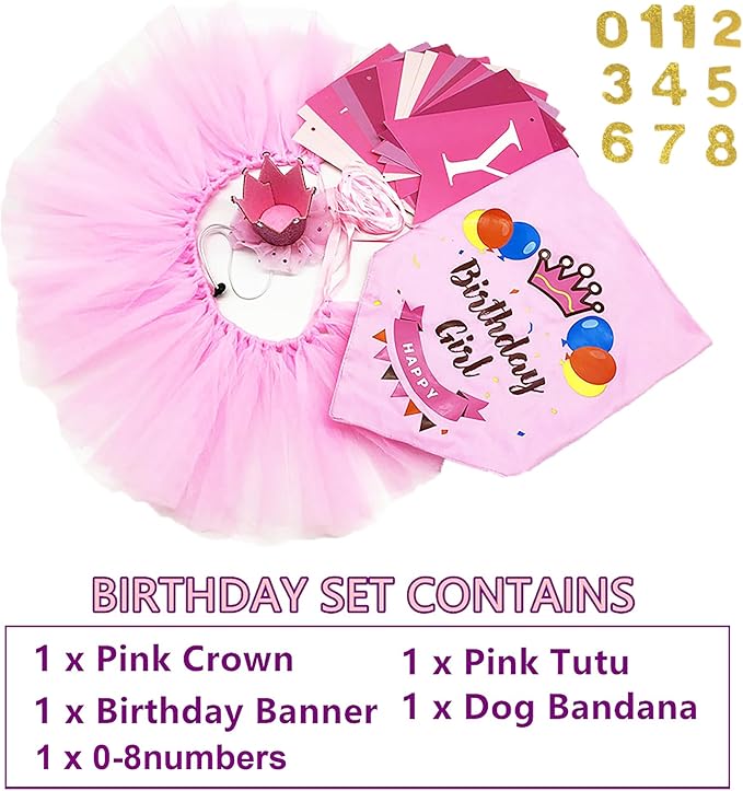 ADOGGYGO Dog Birthday Hat Bandana Girl - Image 2