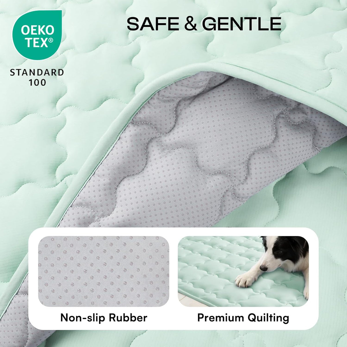 Luciphia Dog Cooling Mat, Q-MAX>0.5 Non-Slip Self-Cooling Pad for Pets