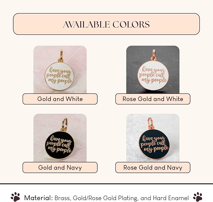 Two Tails Pet Company Personalized Dog Tags “Have Your People Call My People” - Image 4