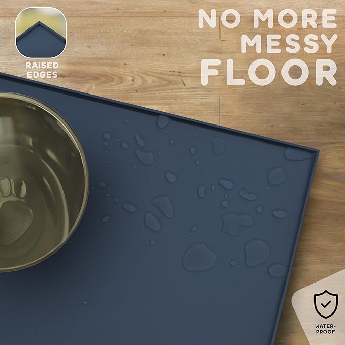 Dog Food Mat - 24x15 Raised Edges Dogs Mat - Image 5