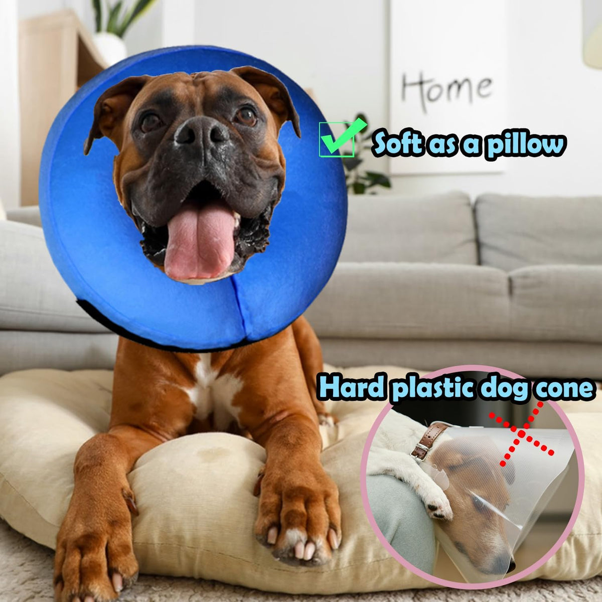 Inflatable Dog Cone Collar Recovery Collar After Surgery