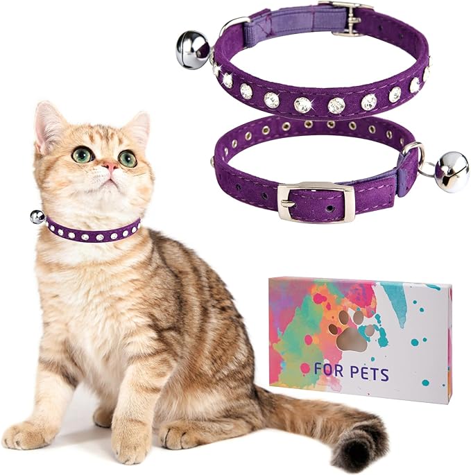 Rhinestone Cat Collar Breakaway by DILLYBUD