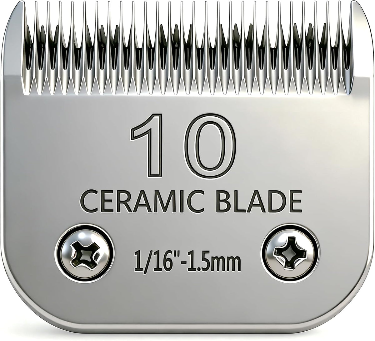 10# Pet Grooming Clipper Replacement Blades, Detachable Blade Compatible with Andis/wahl/Oster Dog Clippers,10 Blade 1/16-inch, Made of Ceramic & Stainless Steel Blade