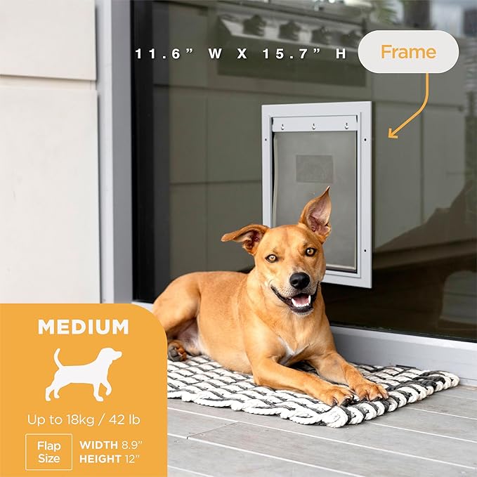 Hakuna Pets Deluxe Aluminum Pet, Cat and Dog Door - Image 3