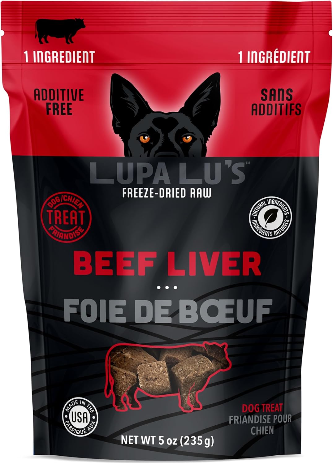 Girl With The Dogs, Lupa LUS Freeze Dried Chicken Heart Treats, 5 oz