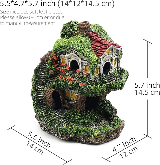 Aquarium Decor Hideaway Cave, Betta Fish Tank House Accessories - Image 3