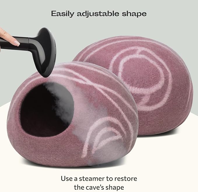 MEOWFIA Cat Cave – Premium Felt Cat Bed - Image 5