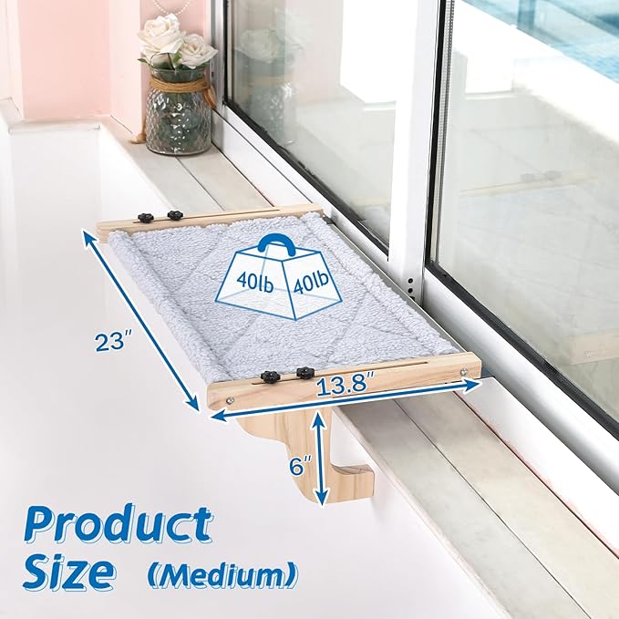 Zakkart Easy Seat Cat Perch for Window Sill - Image 5