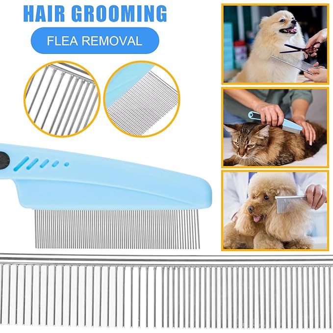 Pet Grooming Kit with Pet Shedding Slicker Brush, Bath Massage - Image 5
