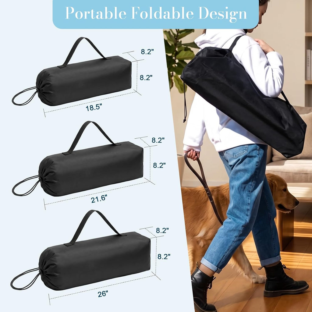 Portable Soft Large Dog Crate Collapsible Pet Travel Kennel L(36"x25"x25")