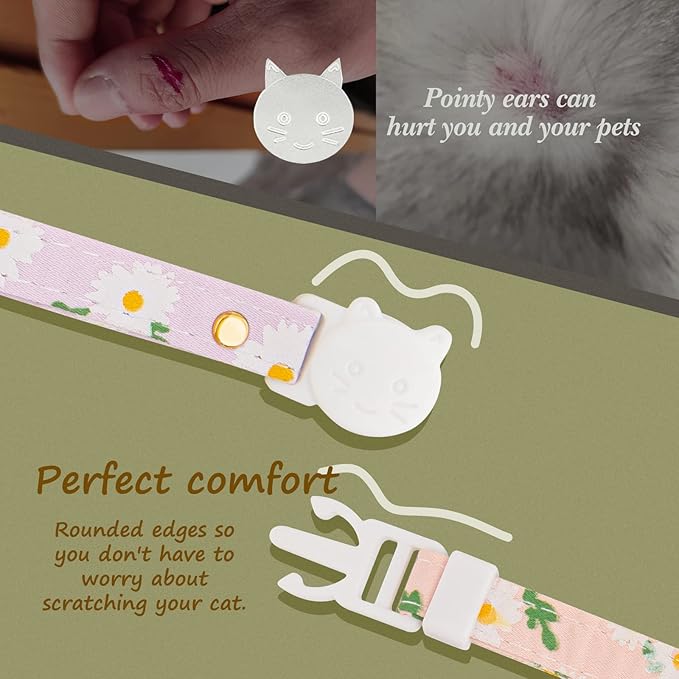 2 Pack Cotton Breakaway Cat Collar - Image 6