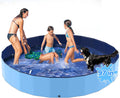 97'' Foldable Dog Pool, Kiddie Pool, Plastic Non-Slip Kids Pools, Heavy Duty Dog Pad for Large Dogs, Oversized Pet Dogs Bathtub, Indoor and Outdoor Kids Pet Wading Pools