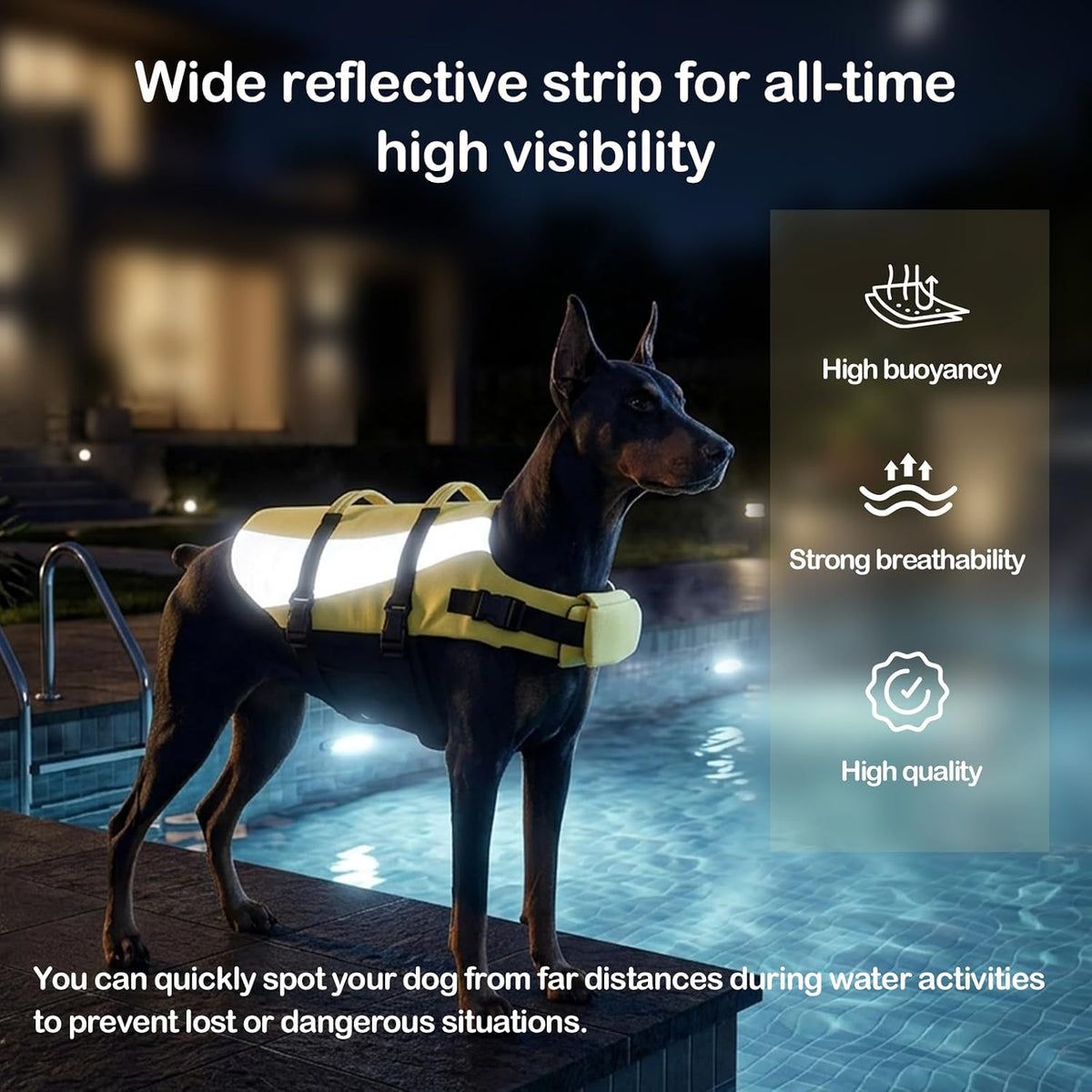 Life Jacket for Small Medium Large Dogs,Dog Life Vest