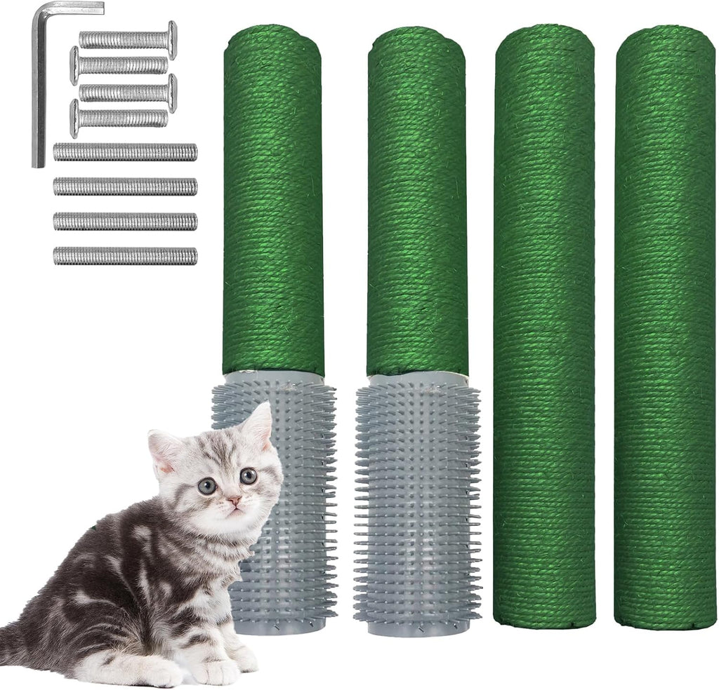 2PCS Cat Scratching Post Replacement 15" Natural Jute Spare Extension Scratch Post for Cats Tree DIY Craft Refill Pole Parts Hemp Rope Scratcher Climbing Perch