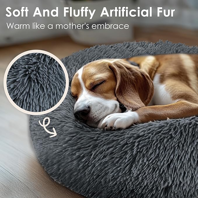 Extra Large Dog Beds, 36 Inch Human Dog Anxiety Relief Comfort Bed, - Image 5