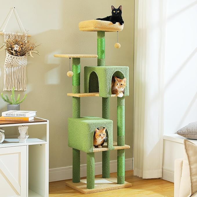 Cactus Cat Tree, 62-Inch Large Cat Tower by MUTTROS