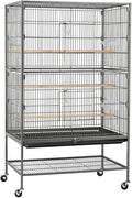 Topeakmart Wrought Iron Large Flight Parrot Bird Cage by Topeakmart