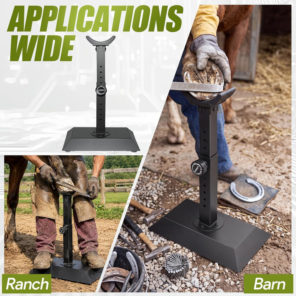 Horse Hoof Stand, Farrier Hoof Trimming Stand Metal Tool 50-65cm