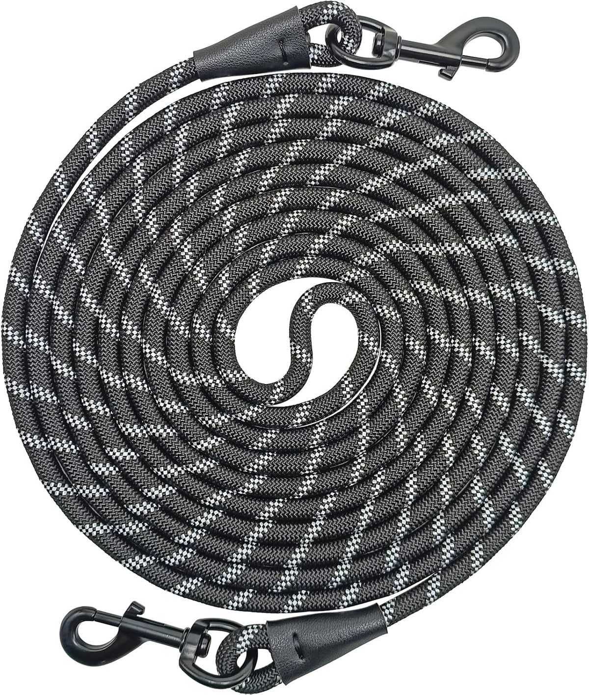 30FT Reflective Tie-Out Rope for Medium Large Dogs Long Dog Tether