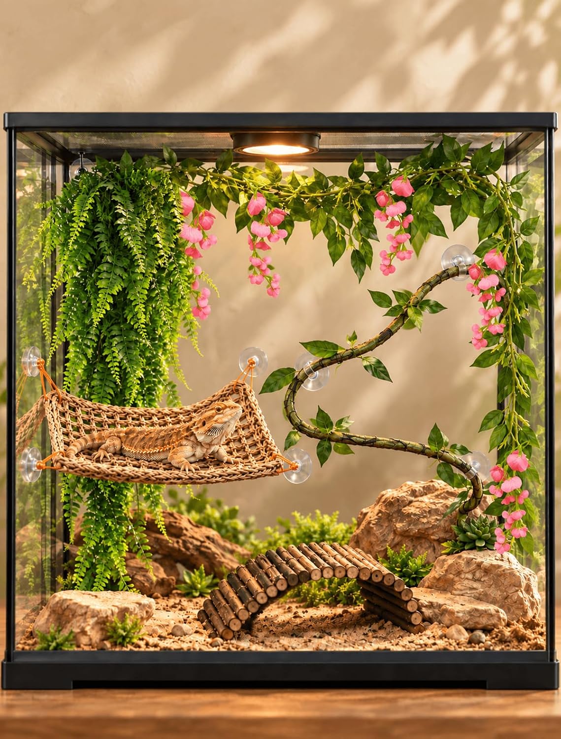 Bearded Dragon Crested Gecko Tank Accessories Plant Kit