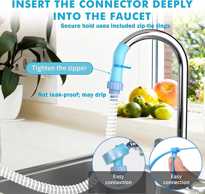 Slip-On Bathtub Faucet Sprayer Attachment - Image 3