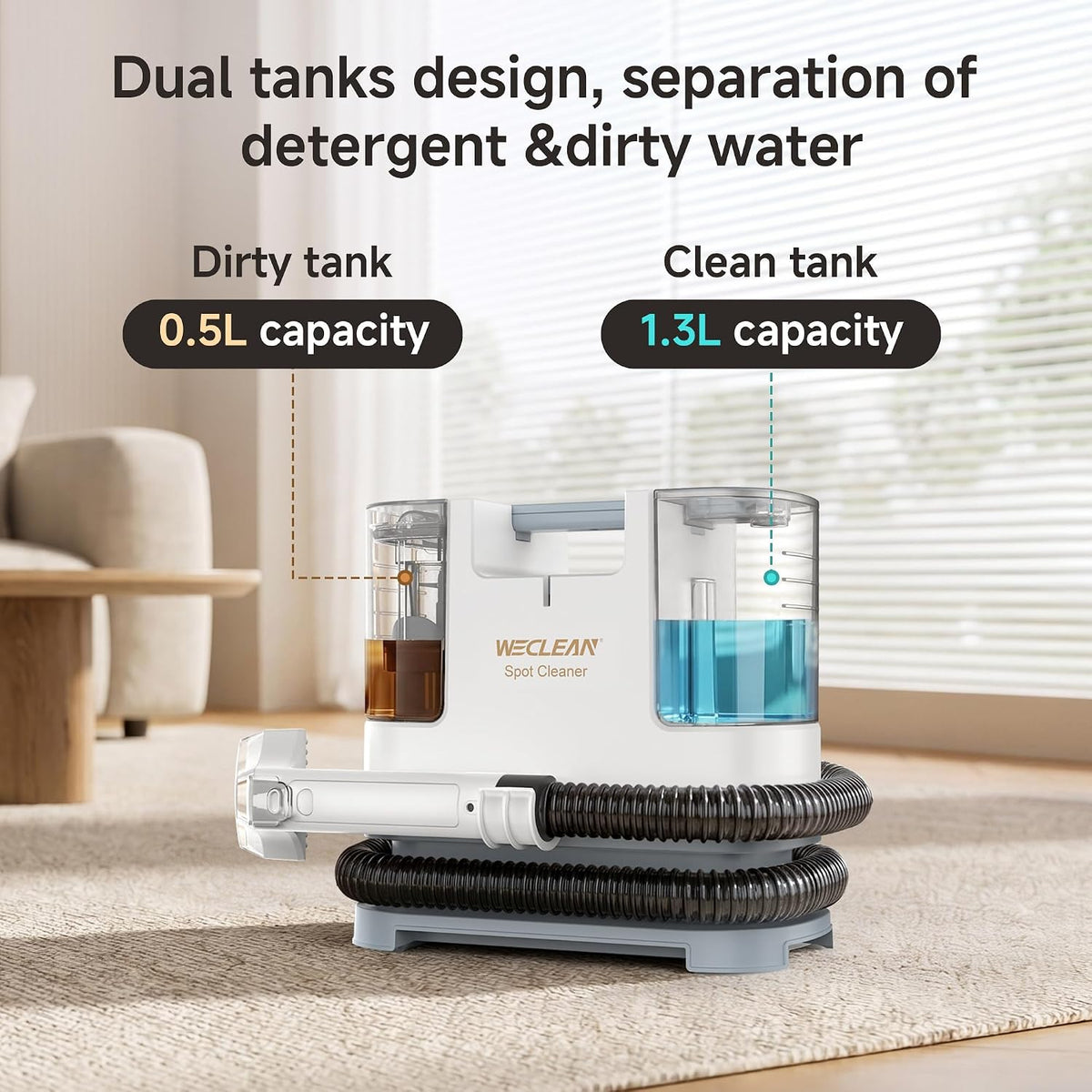 WECLEAN Carpet Cleaner Machine, Portable Spot Cleaner for Couch, Sofa & Pet