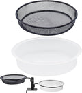 Bird Feeder Station with Metal Mesh Tray and Water Bowl by Unknown