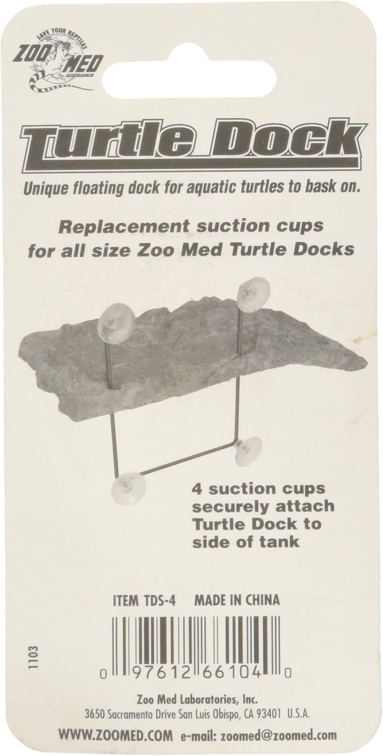 Zoo Med Laboratories SZMTDS4 Zoo Turtle Dock SuCountion Cups (Pack of 2)