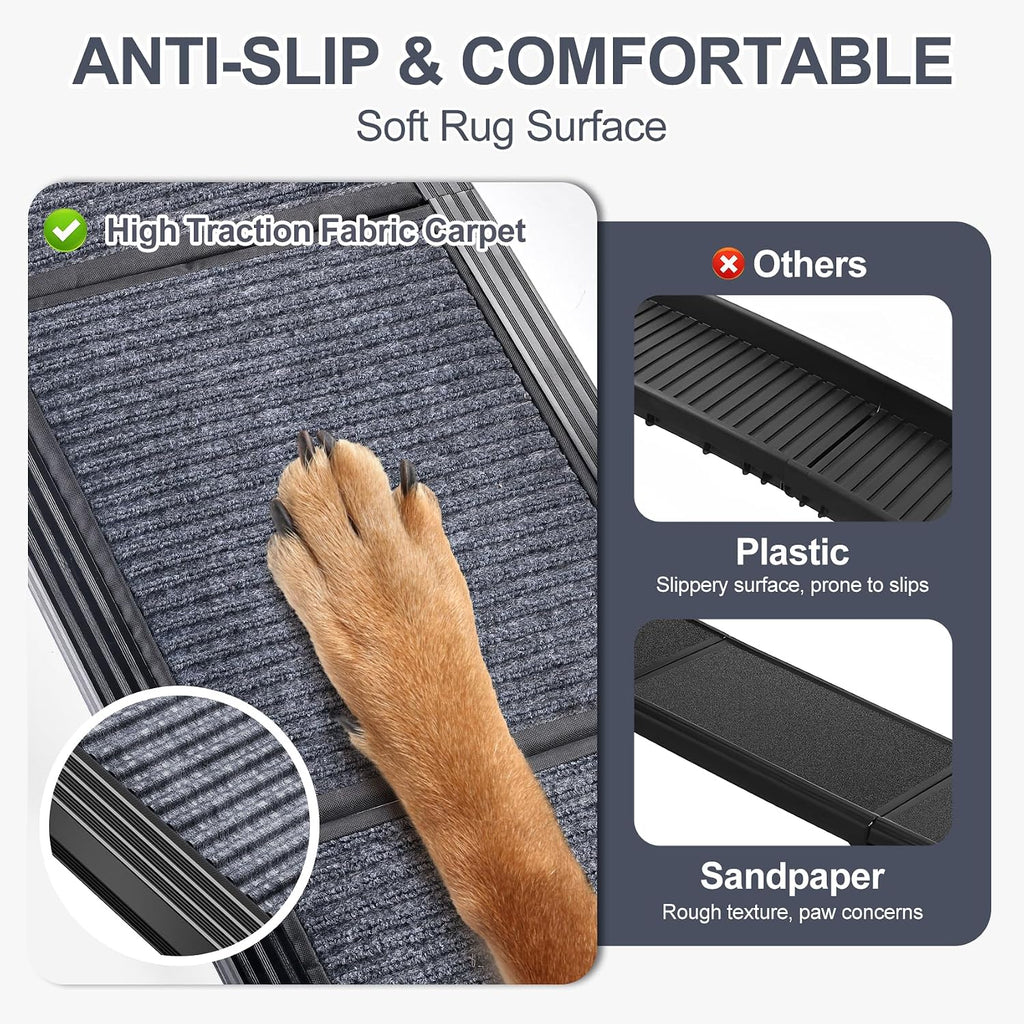 Dog Ramp for Car 71" L × 20" W, Extra-Long & Wide Foldable