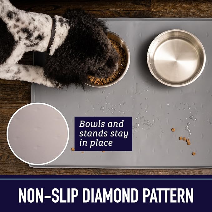 Leash Boss Raised-Edge Silicone Dog Food Mat - Image 4